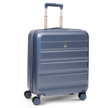 Aerolite 56x45x25cm Large Cabin Bag – Easyjet Large Cabin/Plus/Flexi, British Airways & Jet2 Maximum Cabin Luggage Size, Lightweight Hard Shell Suitcase with 8 Spinner Wheels, TSA Lock, 56L Capacity, 5-Year Warranty, Blue (Set of 2)